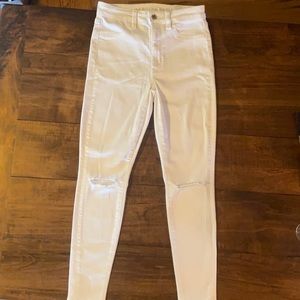 NWT American Eagle White Super Hi-Rise Super Stretch Jegging Size 4 Short